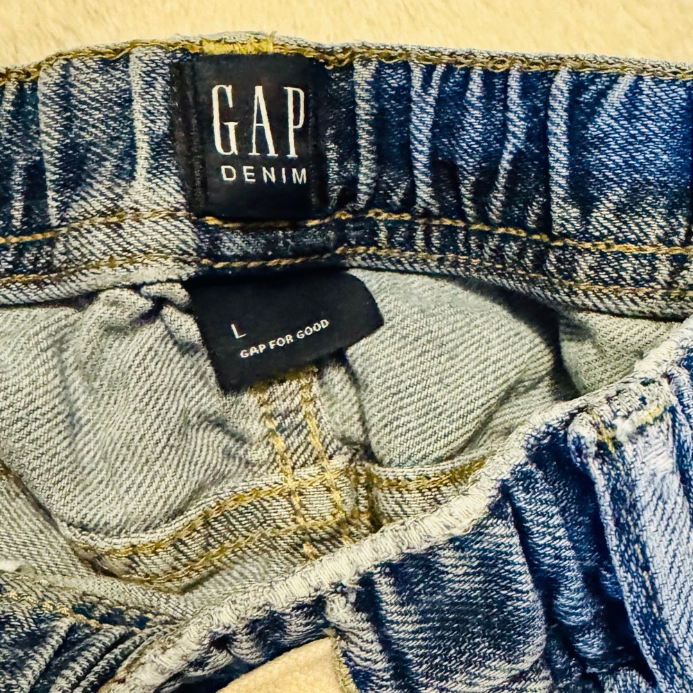 Gap Kids Blue Denim Shorts (size Large) - Picture 4 of 12